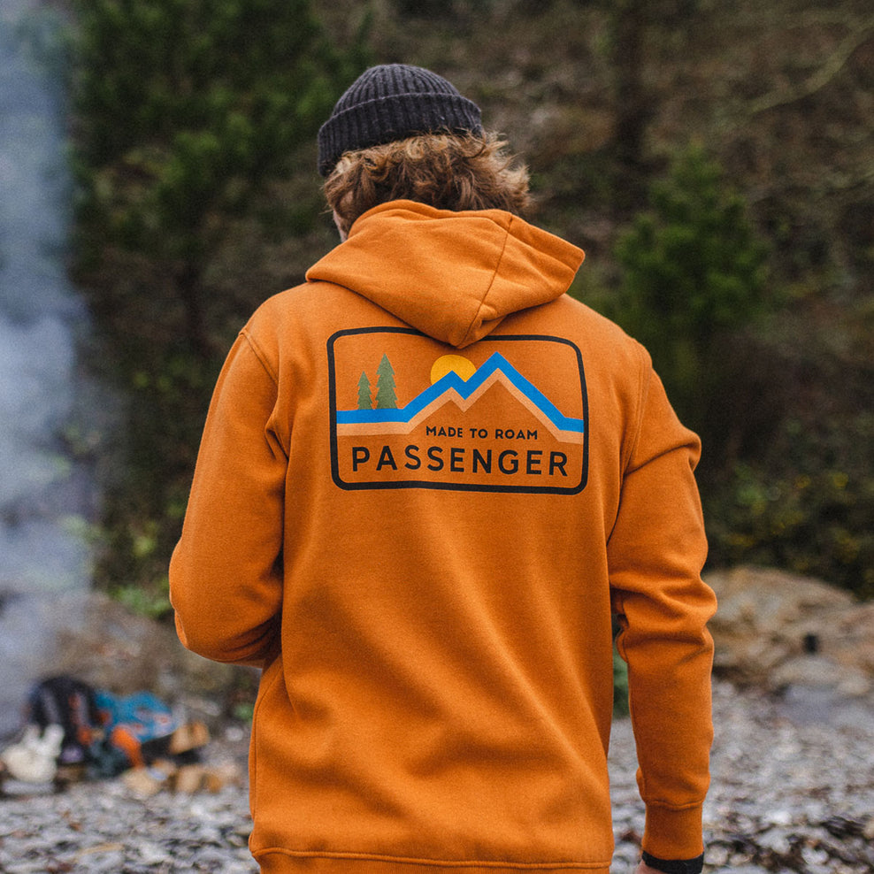 Passenger Made To Roam Recycled Hoodie Sunrise Orange