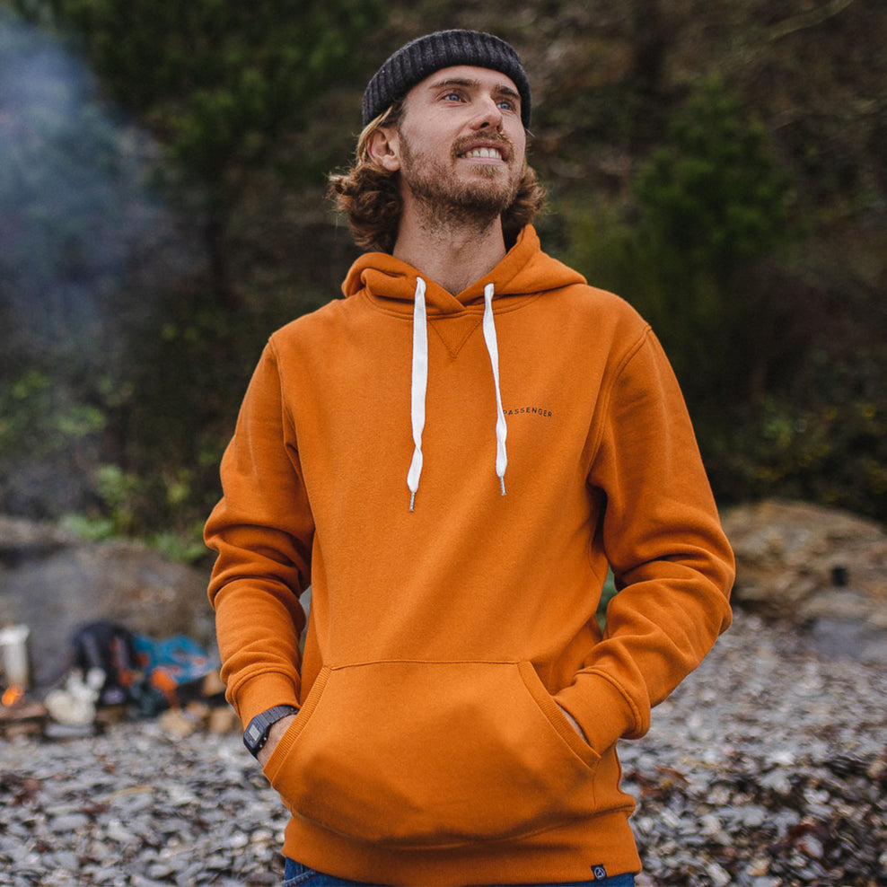 Passenger Made To Roam Recycled Hoodie Sunrise Orange