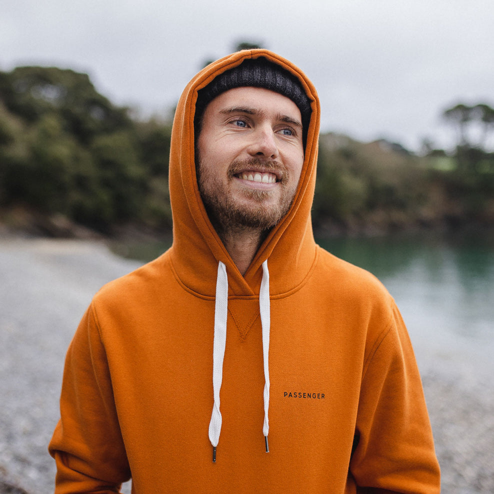Passenger Made To Roam Recycled Hoodie Sunrise Orange