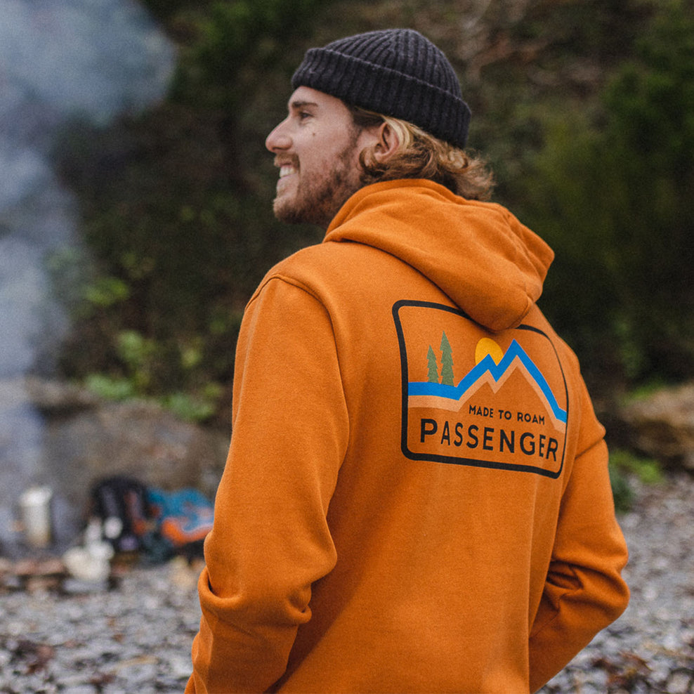 Passenger Made To Roam Recycled Hoodie Sunrise Orange