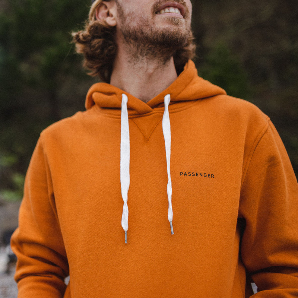Passenger Made To Roam Recycled Hoodie Sunrise Orange