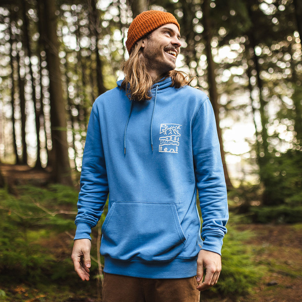 Passenger Nature Hemp Hoodie Soft Cobalt
