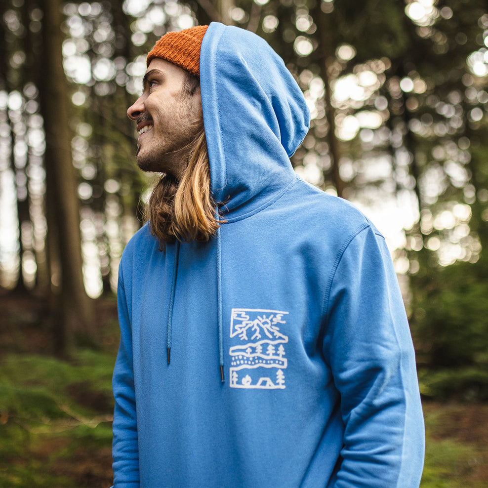 Passenger Nature Hemp Hoodie Soft Cobalt