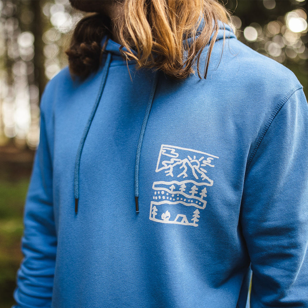 Passenger Nature Hemp Hoodie Soft Cobalt