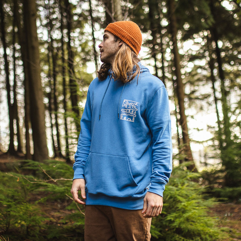 Passenger Nature Hemp Hoodie Soft Cobalt