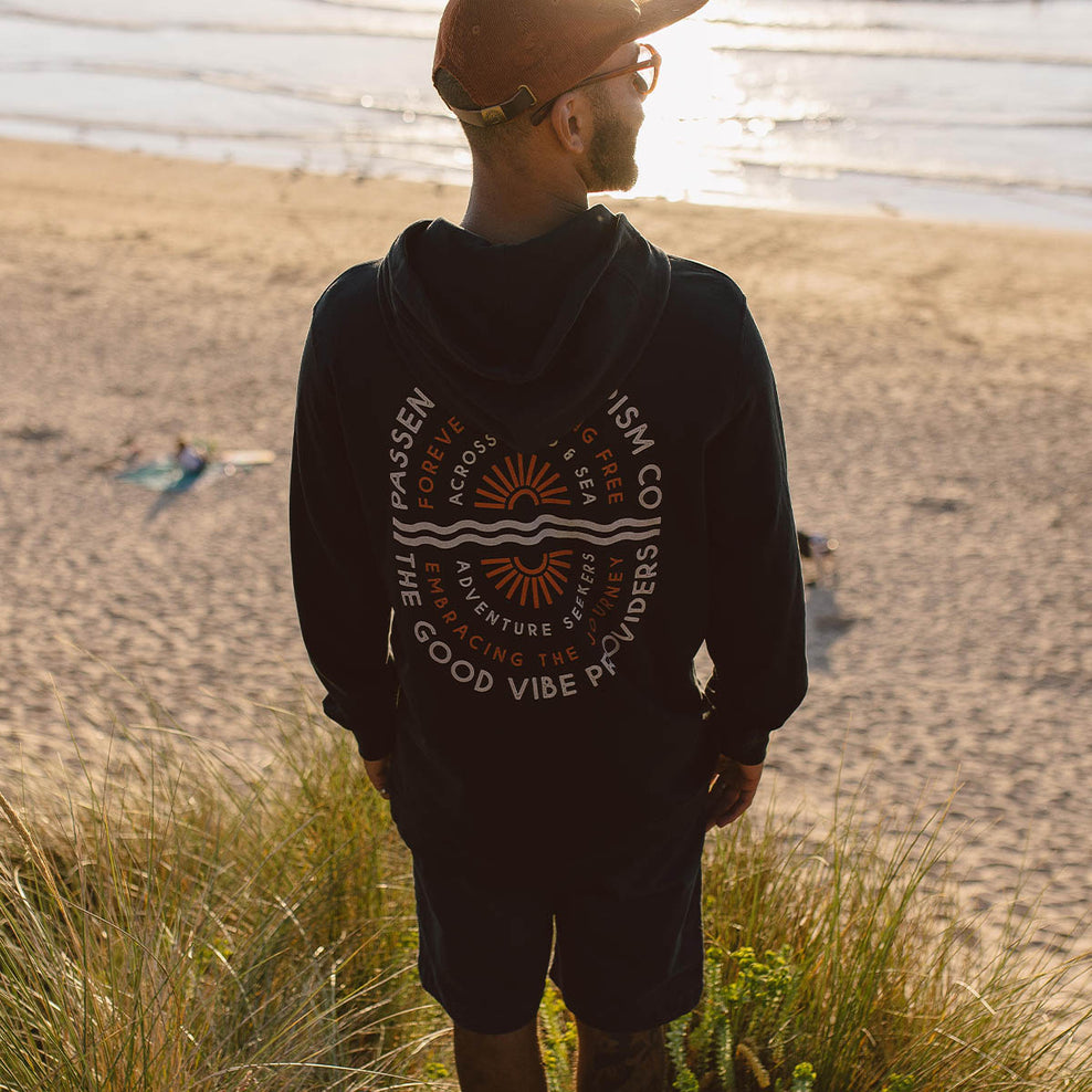 Passenger Good Vibes Recycled Cotton Hoodie Black