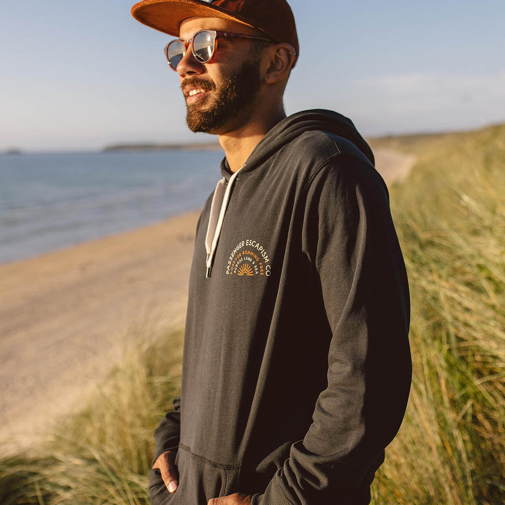 Passenger Good Vibes Recycled Cotton Hoodie Black