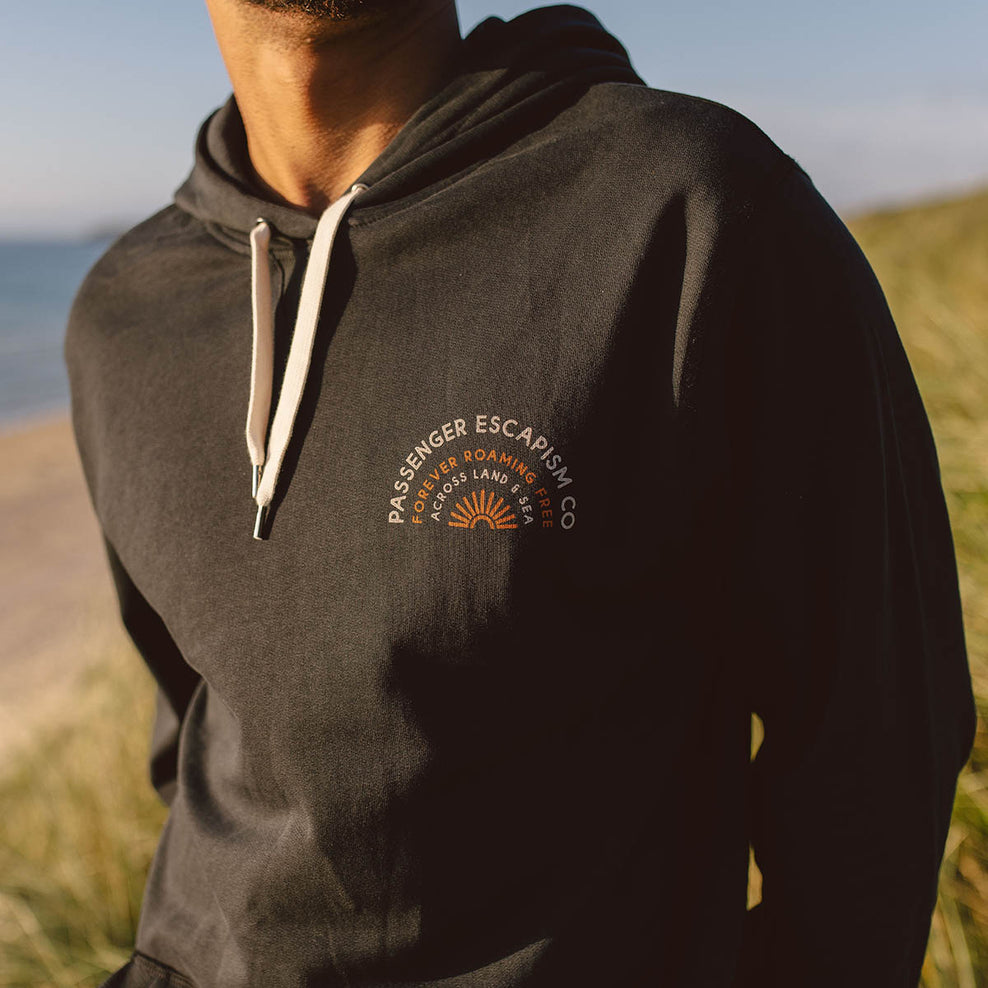 Passenger Good Vibes Recycled Cotton Hoodie Black