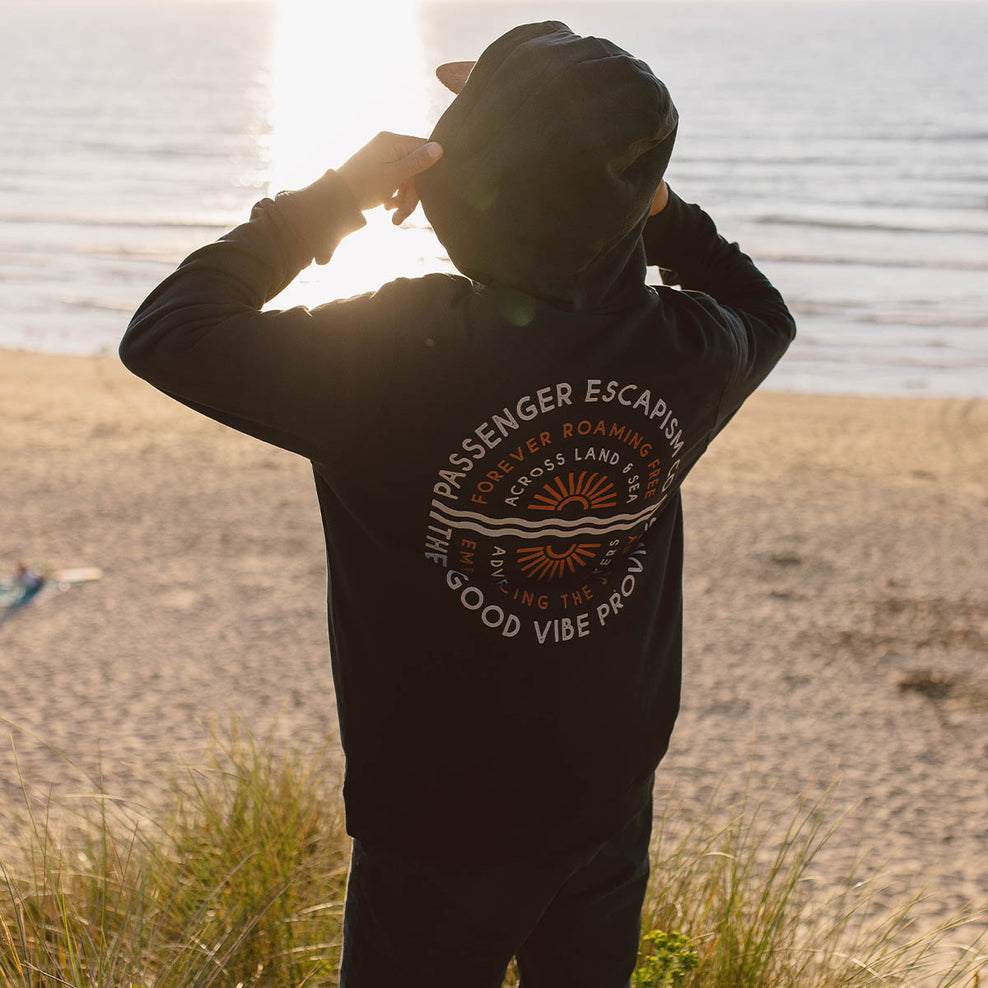 Passenger Good Vibes Recycled Cotton Hoodie Black