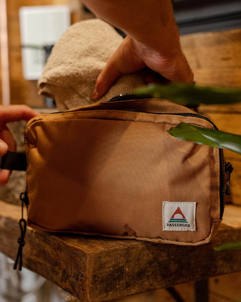 Passenger Travel Recycled Wash Kit Golden Brown