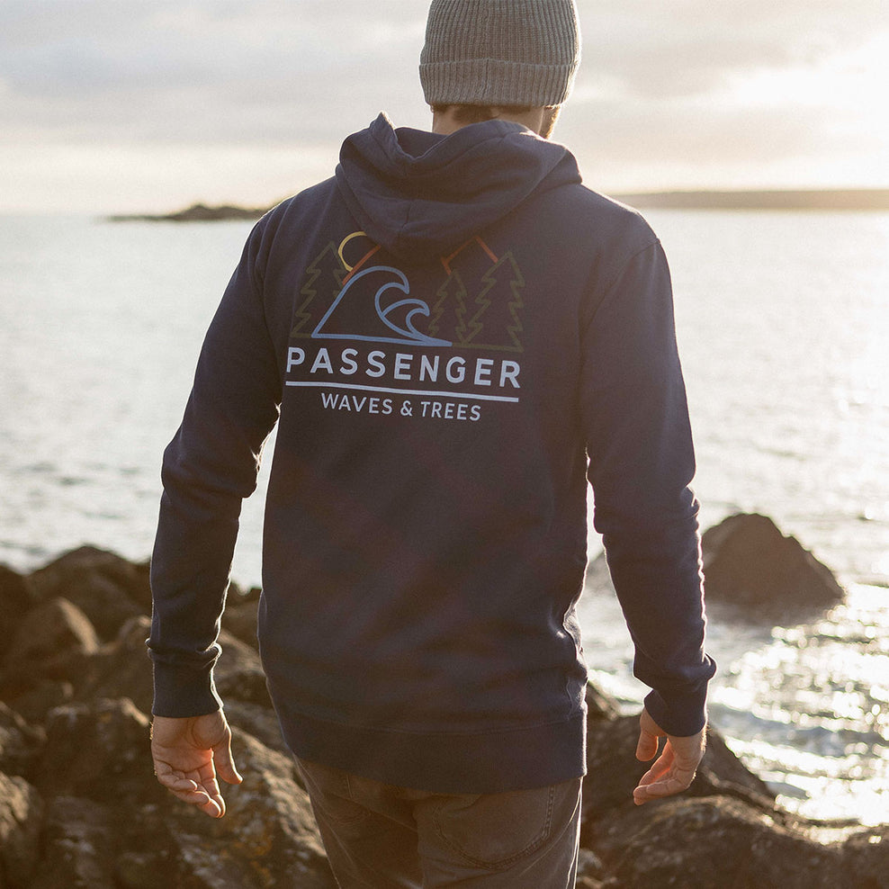 Passenger Gifford Recycled Hoodie Dark Denim