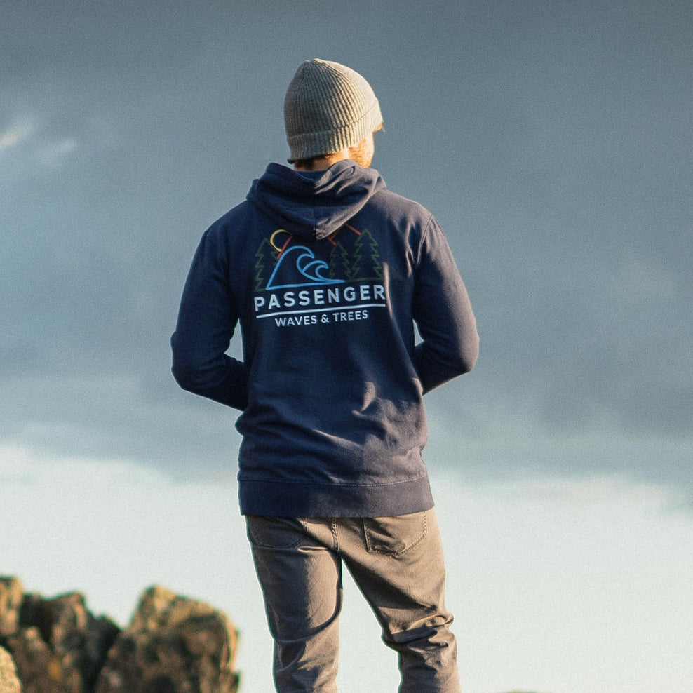 Passenger Gifford Recycled Hoodie Dark Denim