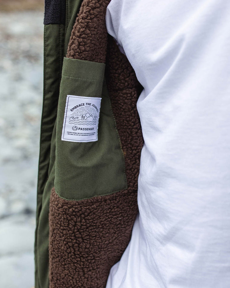 Passenger Discover Recycled Sherpa Lined Jacket Fir Tree