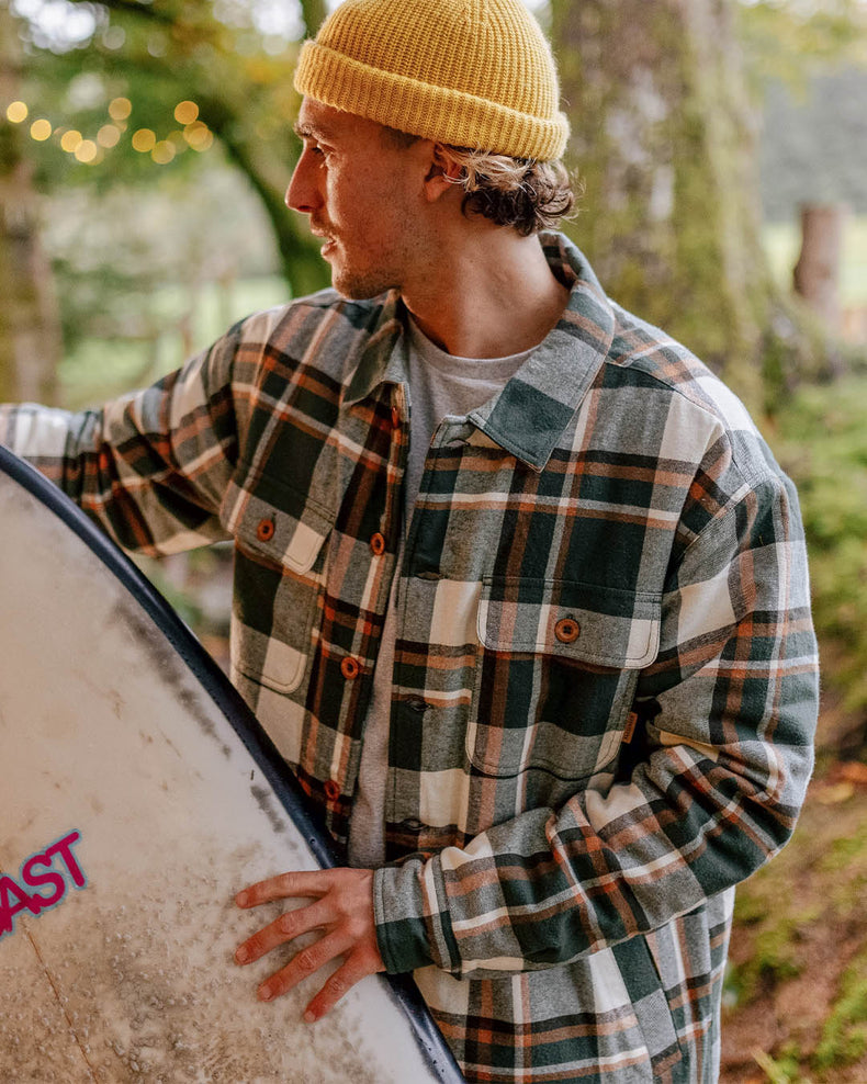 Passenger Freestyle Sherpa Lined Overshirt Fir Tree