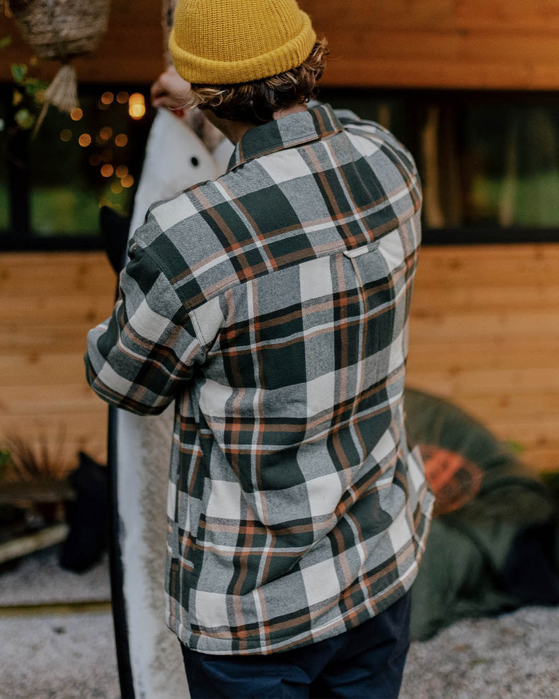 Passenger Freestyle Sherpa Lined Overshirt Fir Tree