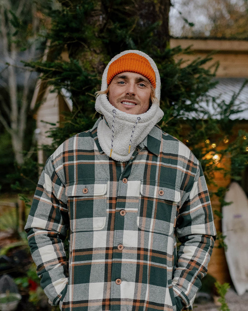 Passenger Freestyle Sherpa Lined Overshirt Fir Tree