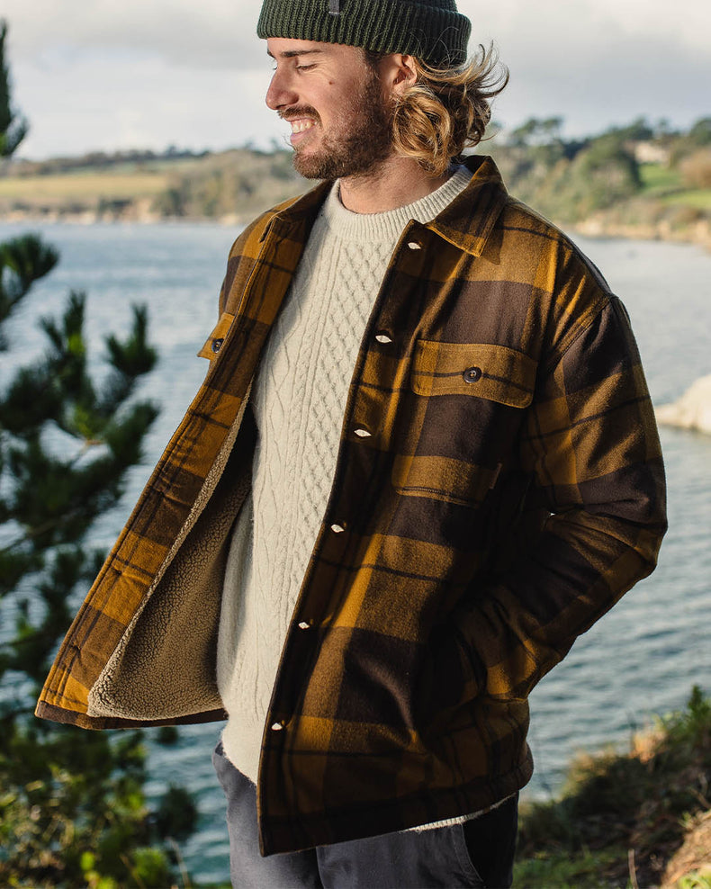 Passenger Freestyle Sherpa Lined Overshirt Tapenade