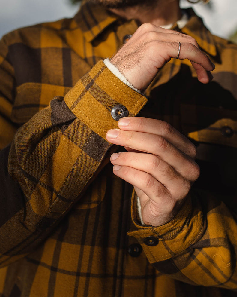 Passenger Freestyle Sherpa Lined Overshirt Tapenade