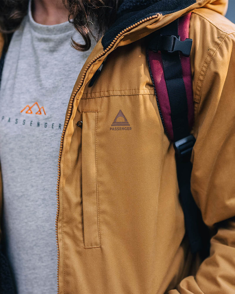 Passenger Discover Recycled Sherpa Lined Jacket Coconut