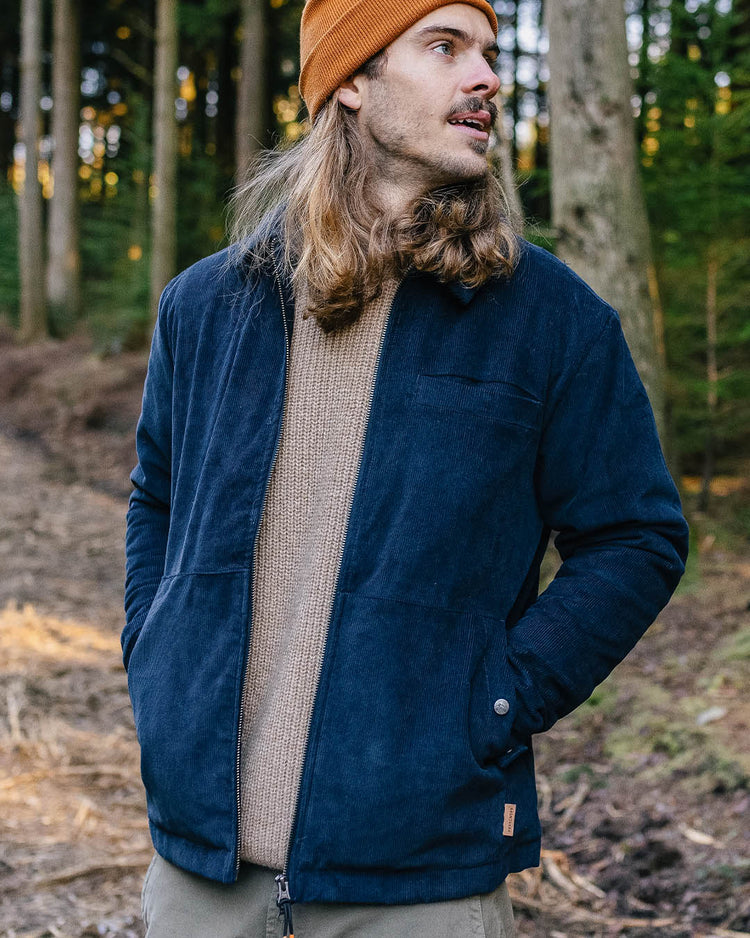 Passenger Alder Cord Jacket Deep Navy