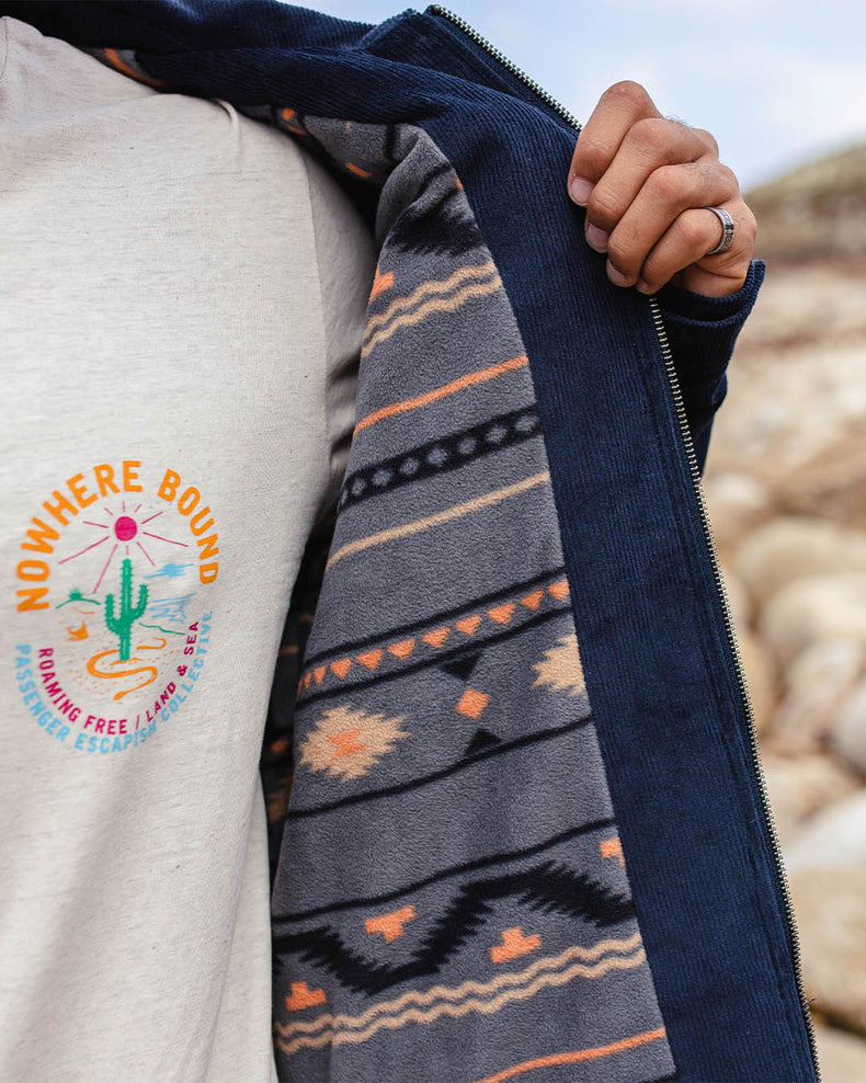 Passenger Alder Cord Jacket Deep Navy