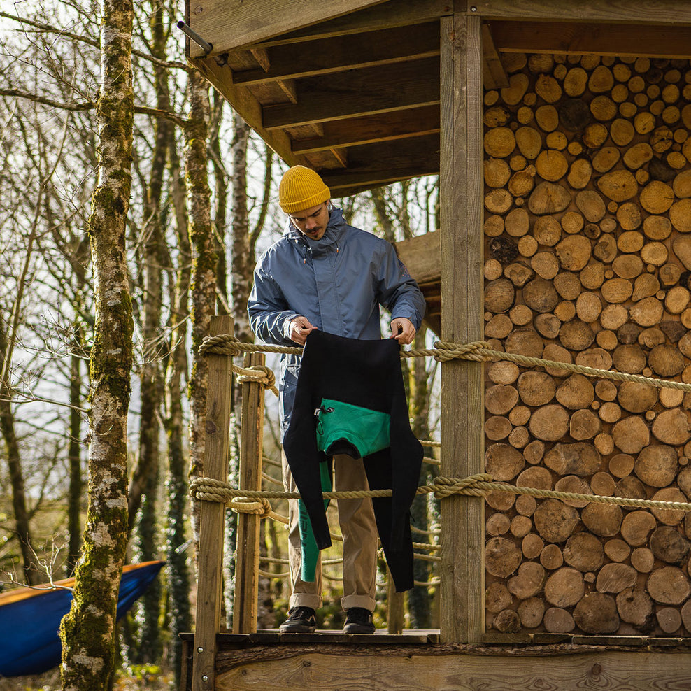 Passenger Storm Recycled Waterproof Jacket Stone Blue