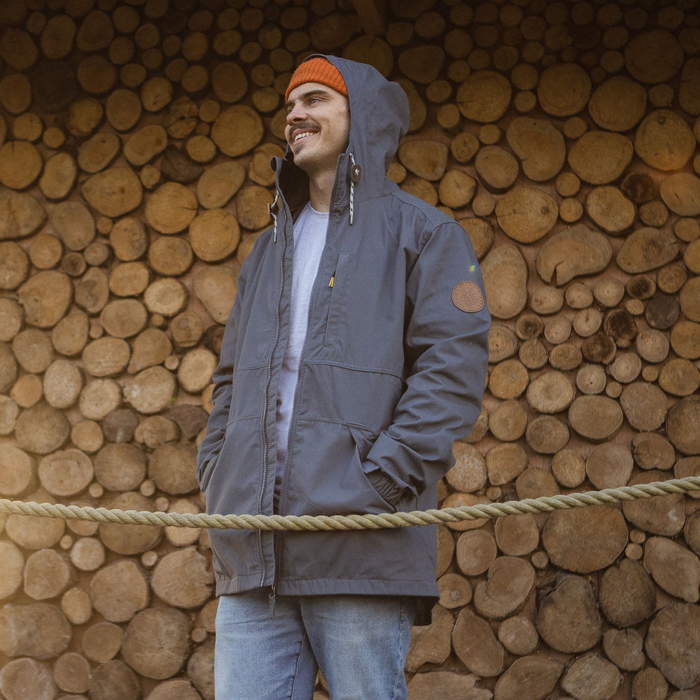 Passenger Trip Recycled Lightweight Anorak Turbulence Grey