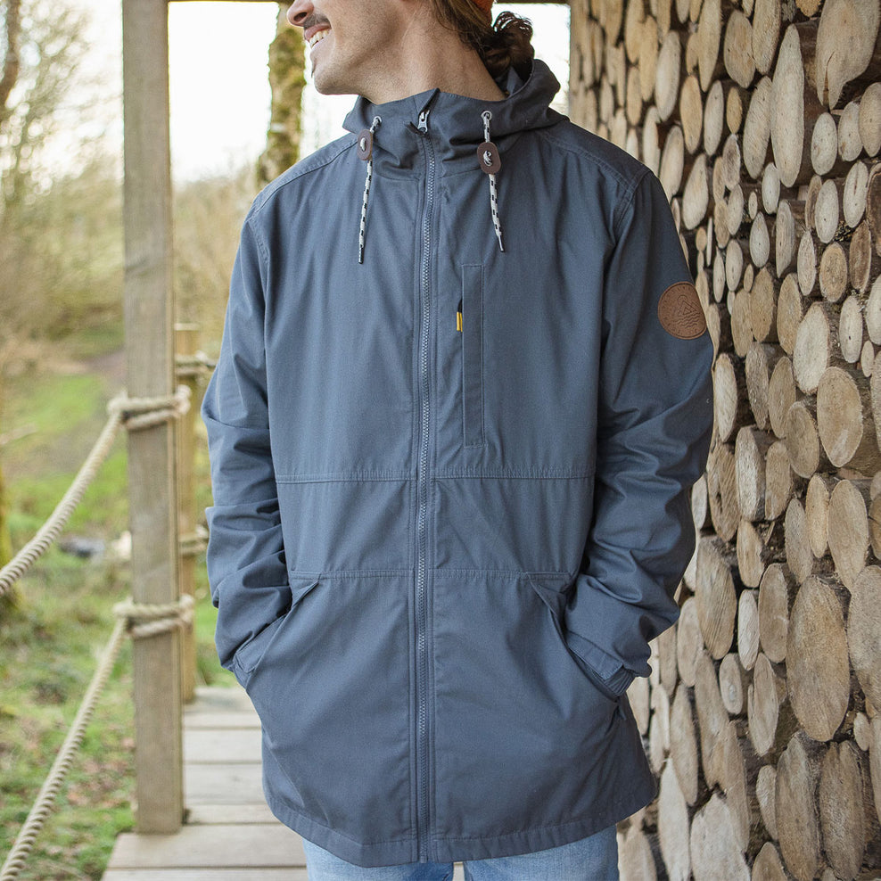 Passenger Trip Recycled Lightweight Anorak Turbulence Grey