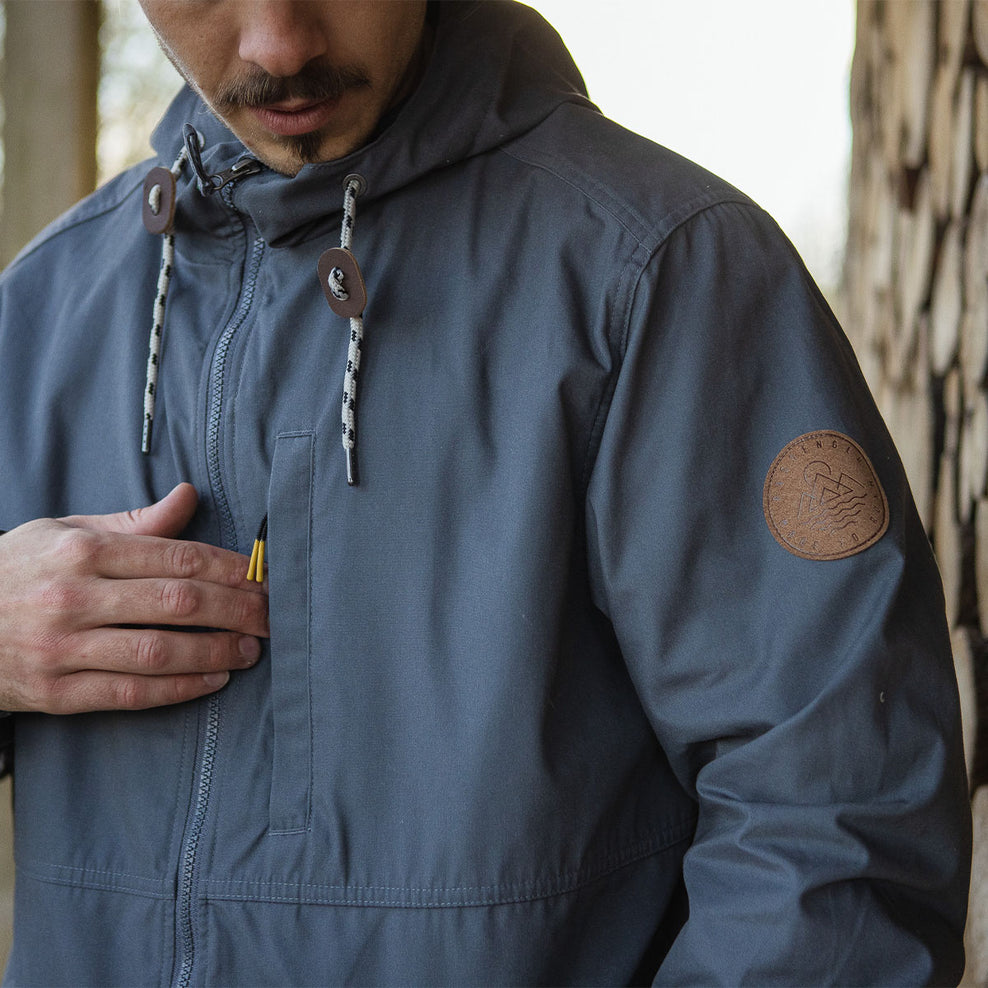 Passenger Trip Recycled Lightweight Anorak Turbulence Grey