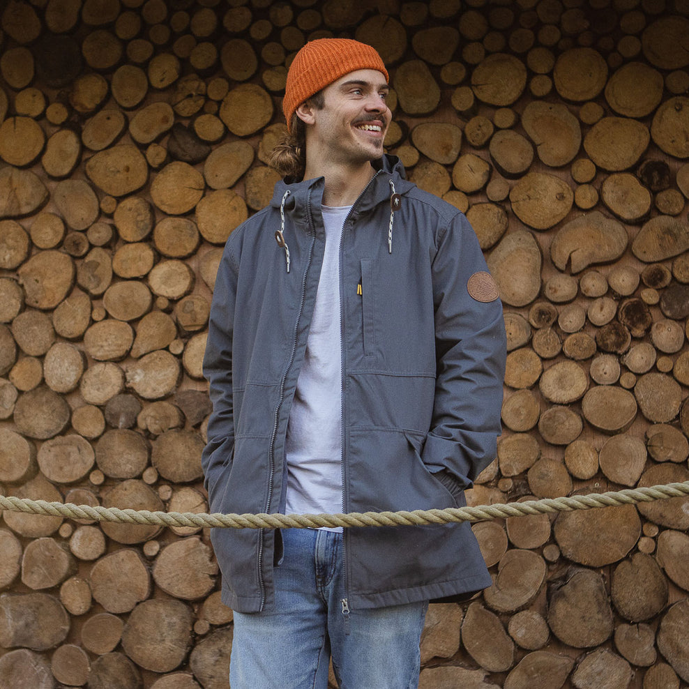 Passenger Trip Recycled Lightweight Anorak Turbulence Grey