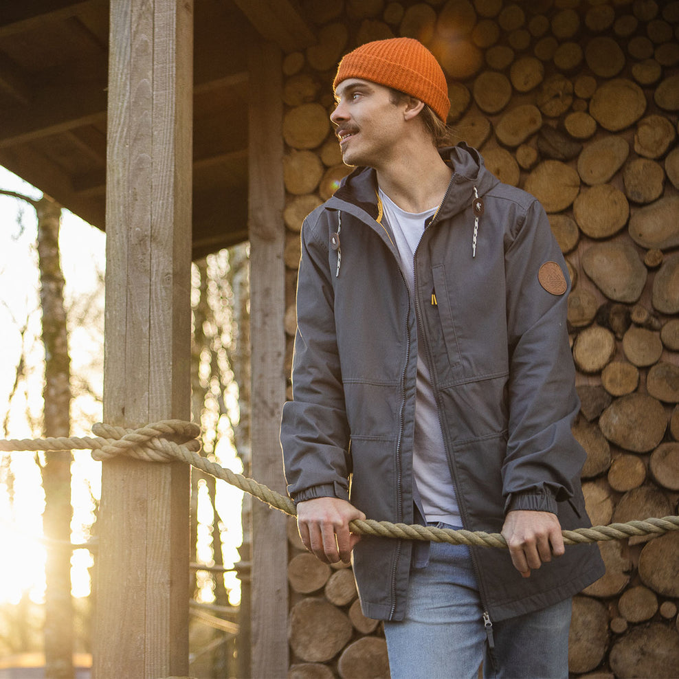 Passenger Trip Recycled Lightweight Anorak Turbulence Grey