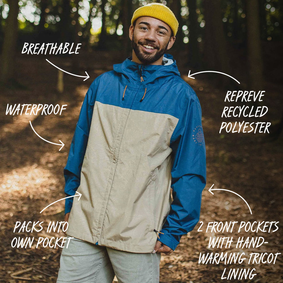 Passenger Norcal Recycled Waterproof Jacket Chinchilla Brown