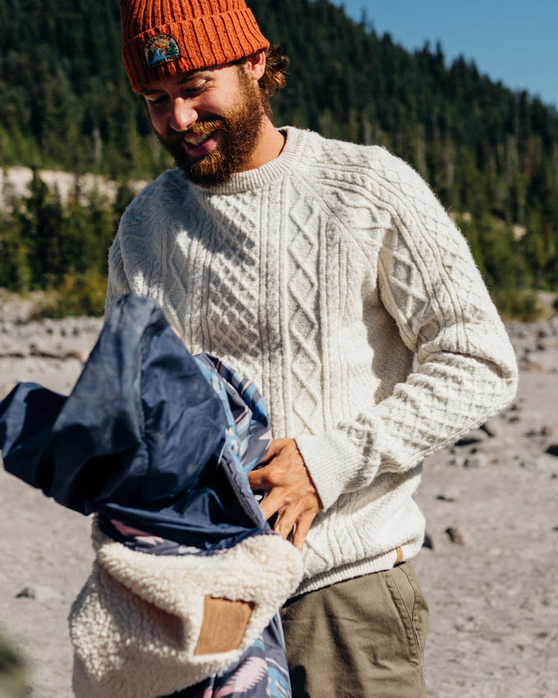 Passenger Sandbar Cable Jumper Off White