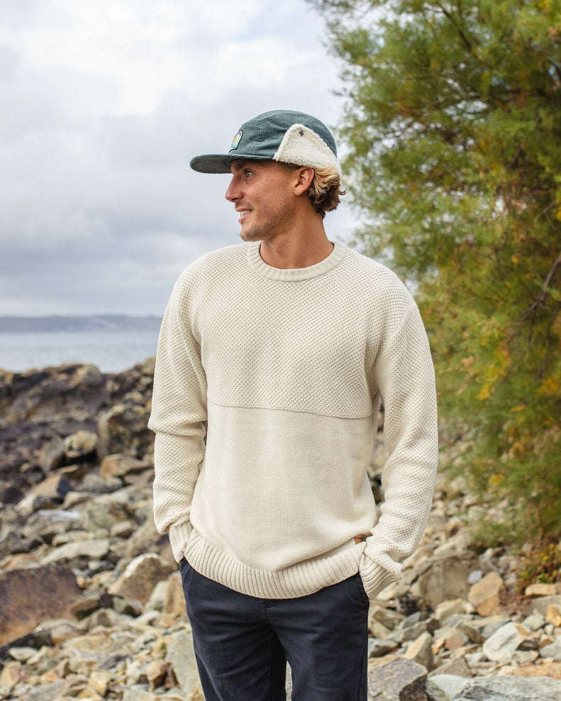 Passenger Swell Knitted Jumper Off White