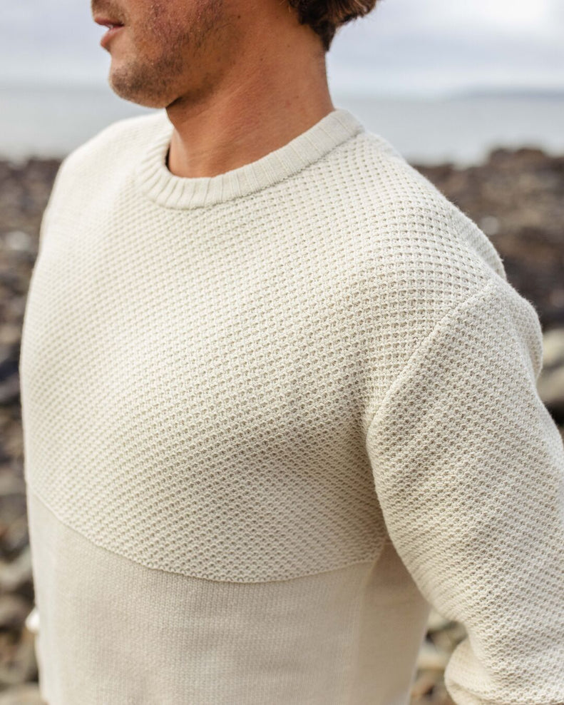 Passenger Swell Knitted Jumper Off White