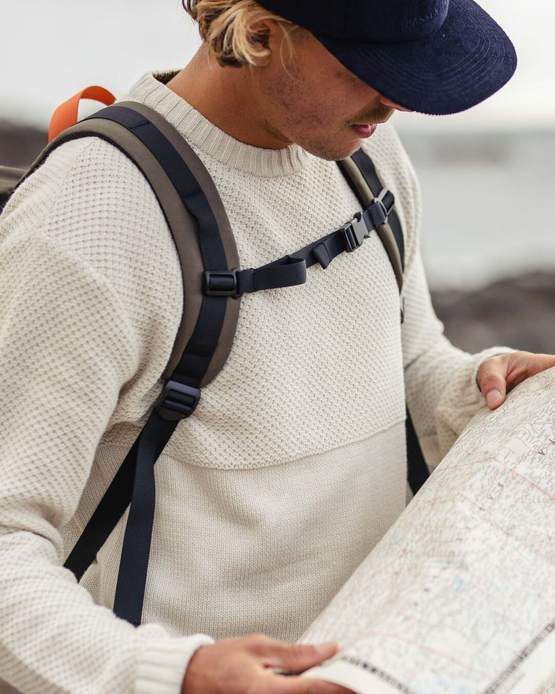 Passenger Swell Knitted Jumper Off White