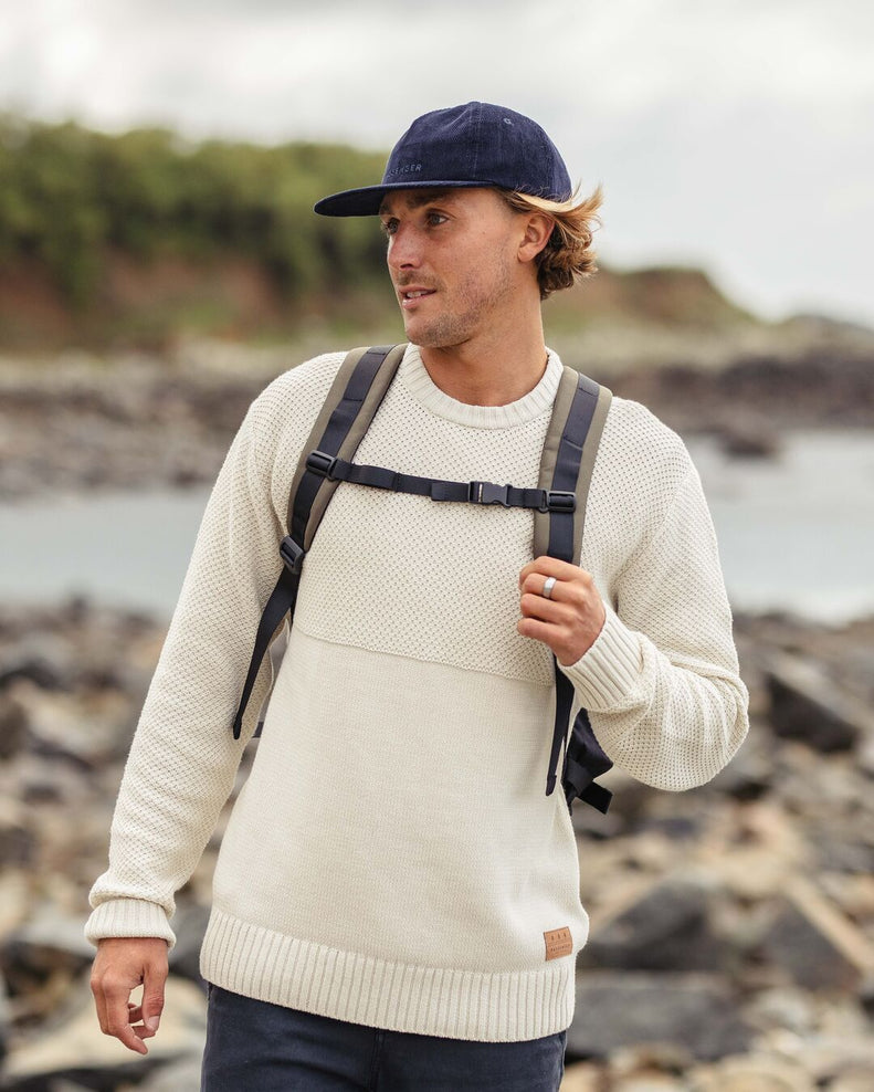 Passenger Swell Knitted Jumper Off White