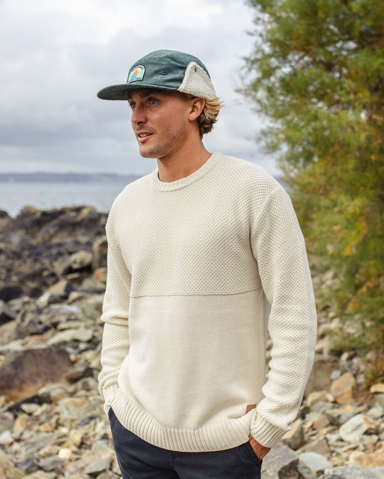 Passenger Swell Knitted Jumper Off White