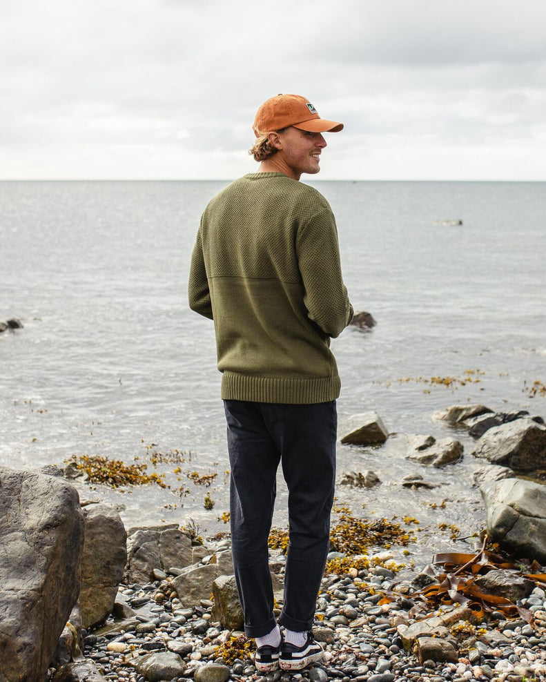 Passenger Swell Knitted Jumper Khaki