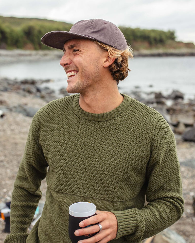 Passenger Swell Knitted Jumper Khaki