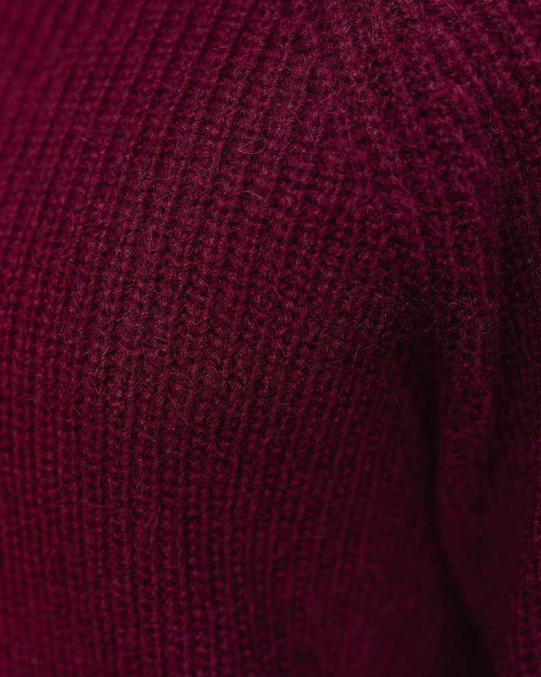 Passenger Offshore Recycled Knitted Jumper Wine