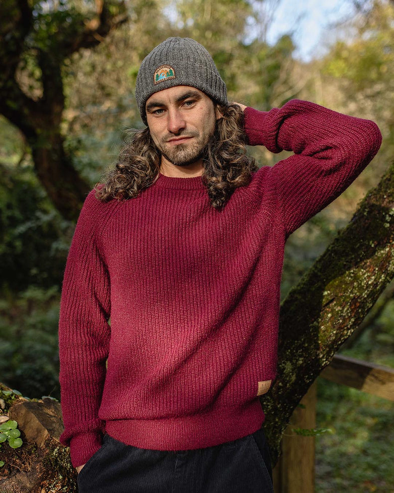 Passenger Offshore Recycled Knitted Jumper Wine