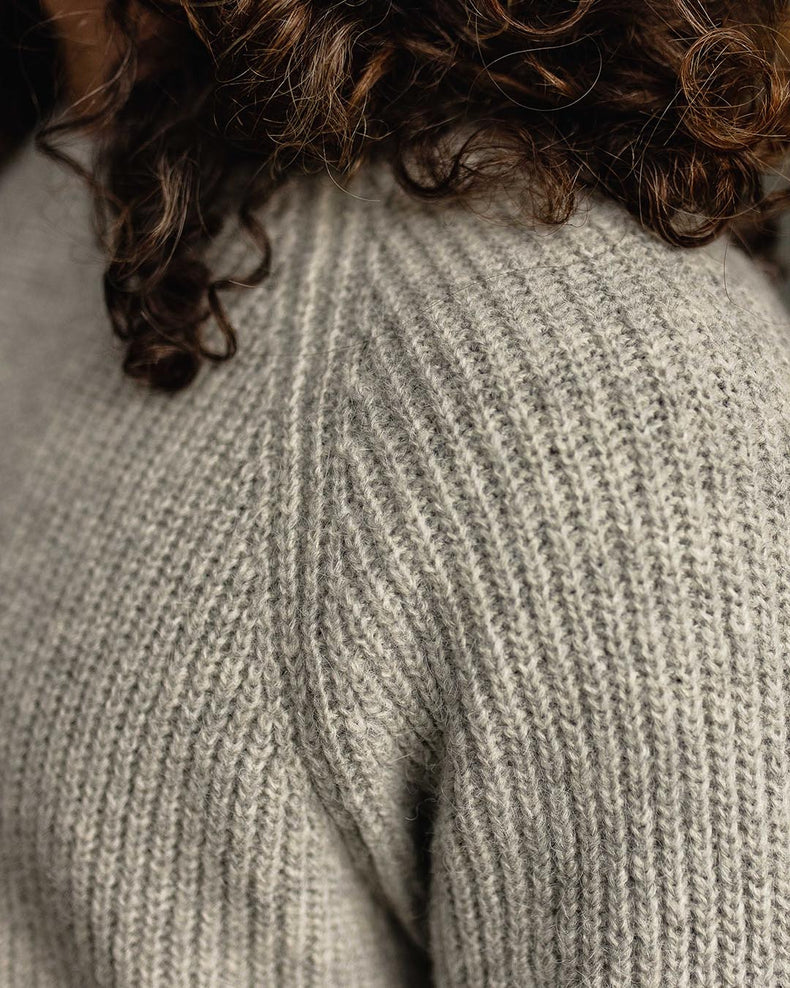 Passenger Offshore Recycled Knitted Jumper Grey Marl