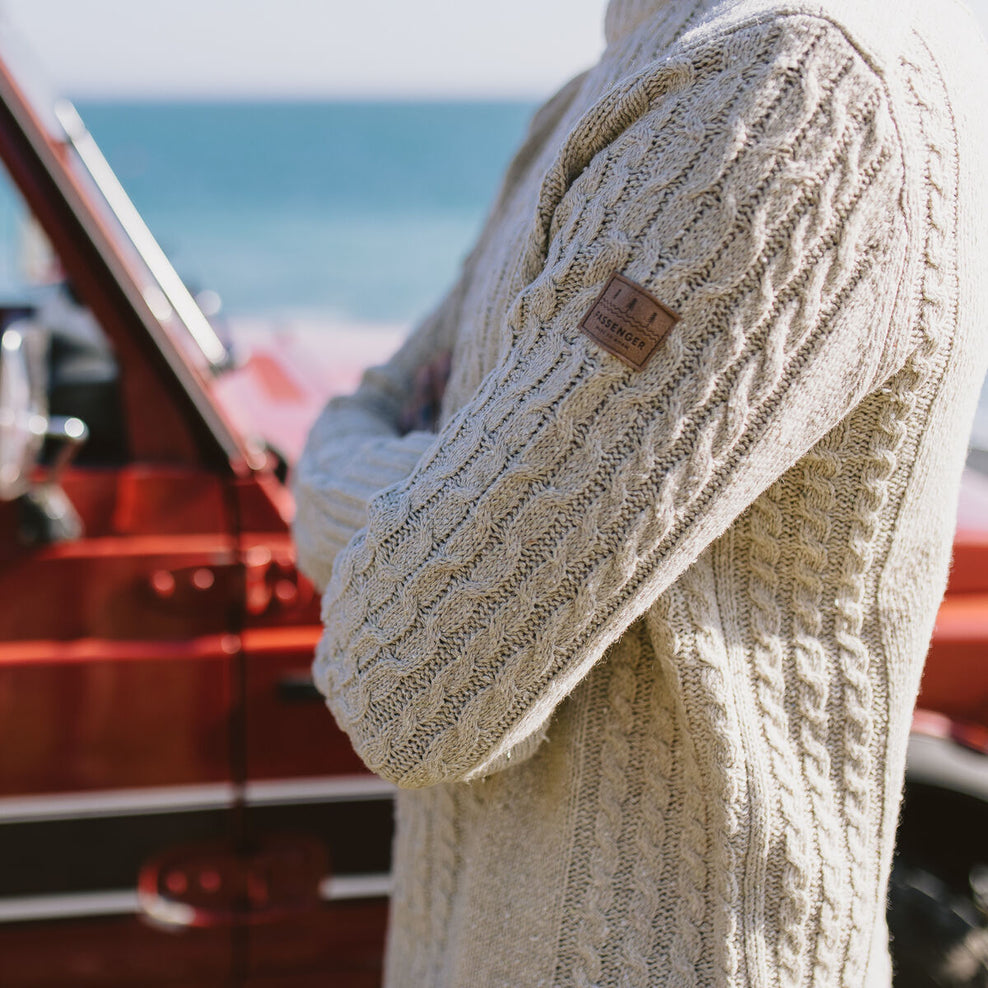 Passenger Drifter Knitted Jumper Oatmeal