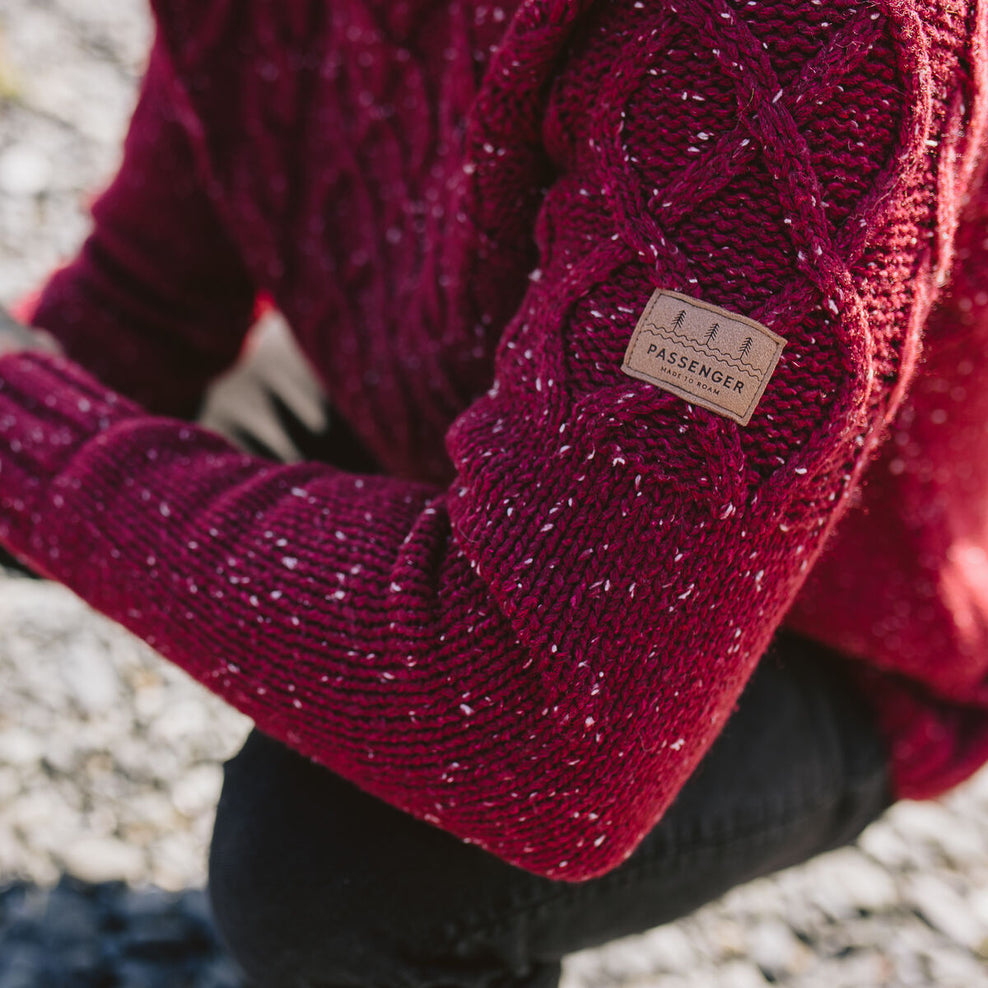 Passenger Pow Knitted Jumper Russet