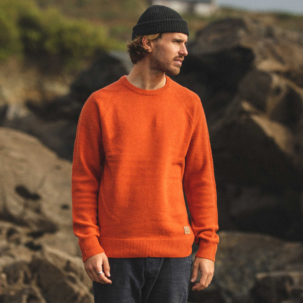 Passenger Cabin Knitted Jumper Sunset Orange