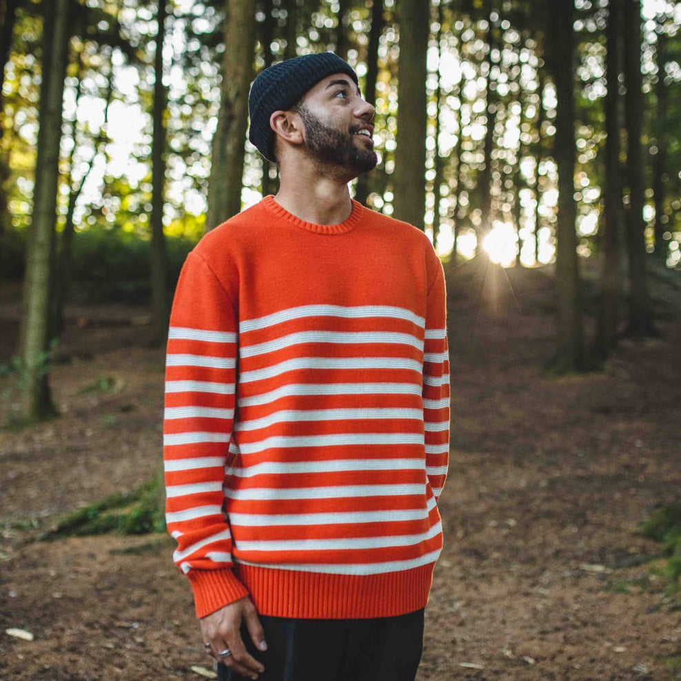 Passenger Aspen Knitted Jumper Picante Orange