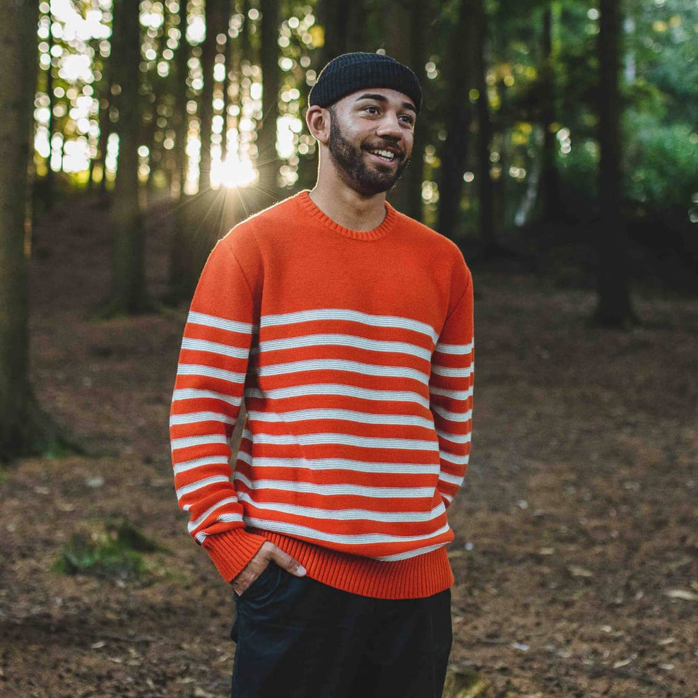 Passenger Aspen Knitted Jumper Picante Orange