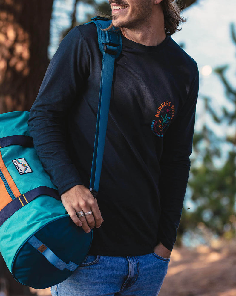 Passenger Land & Sea Recycled Ls T-Shirt Black