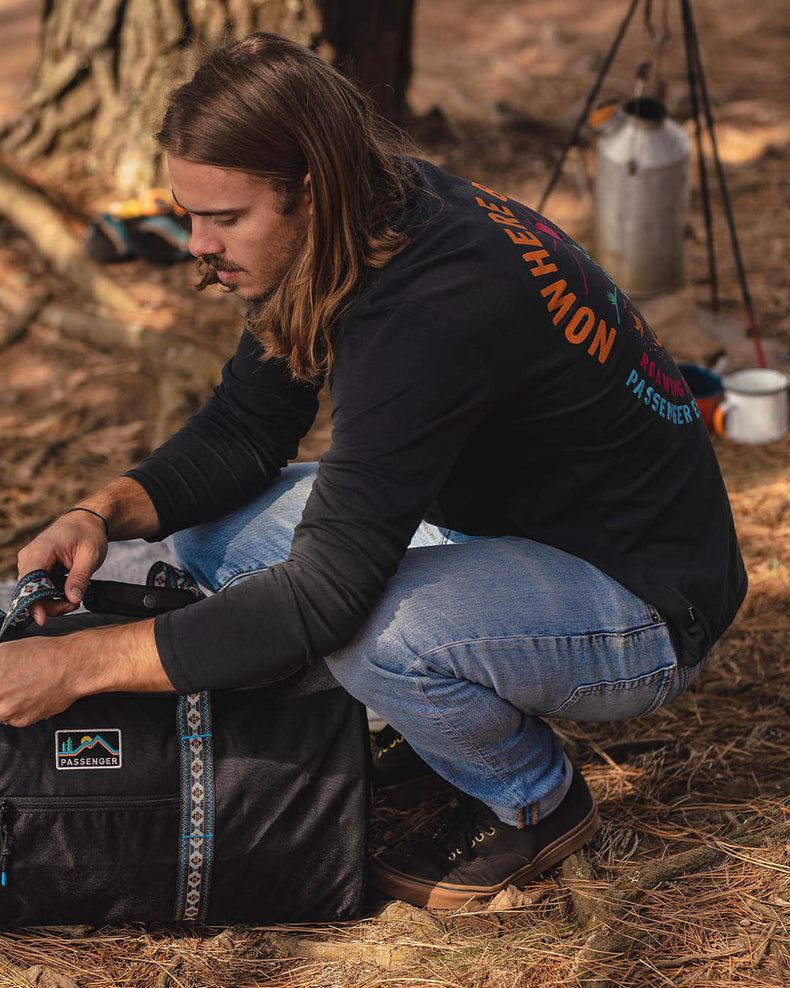 Passenger Land & Sea Recycled Ls T-Shirt Black